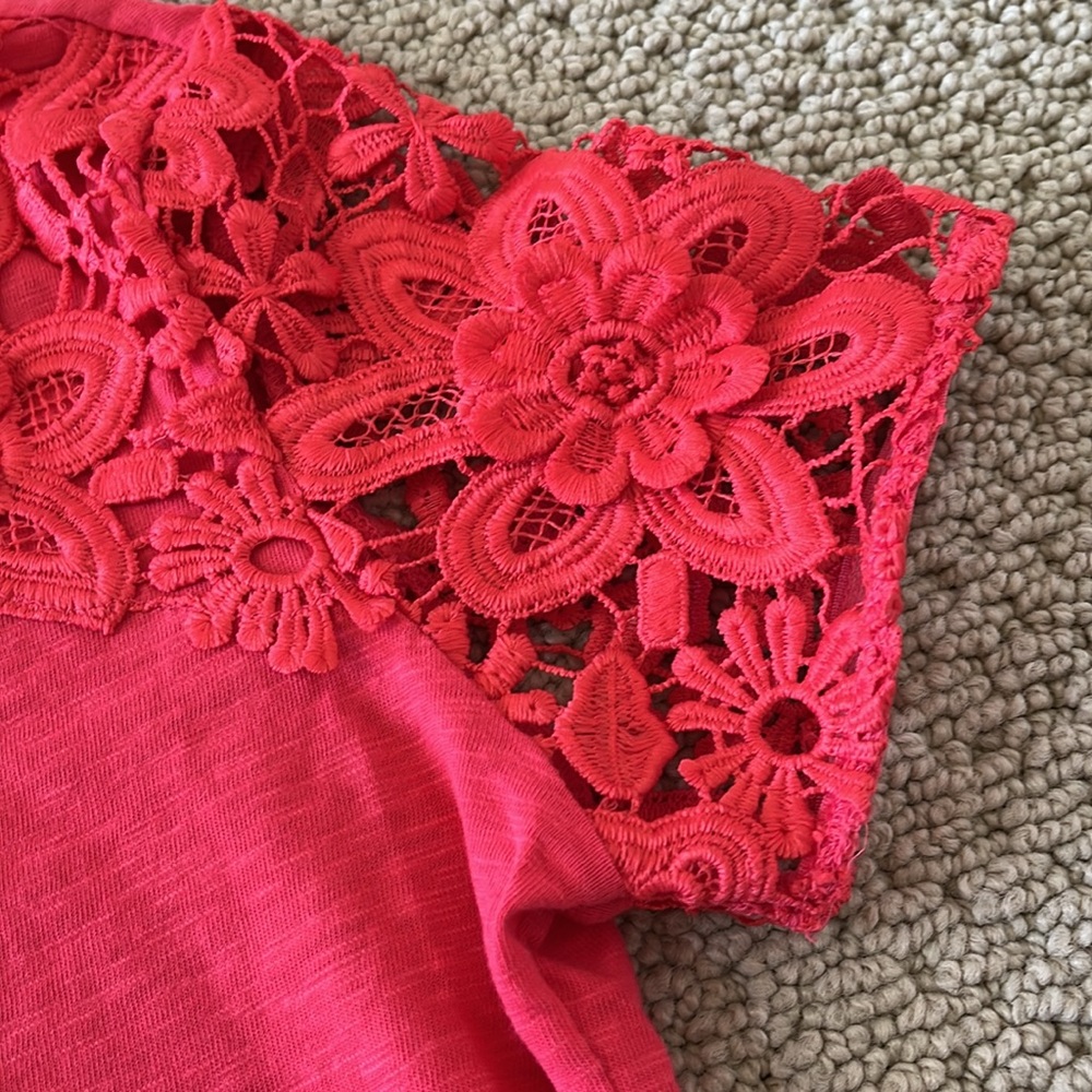 Charter Club lace sleeve top